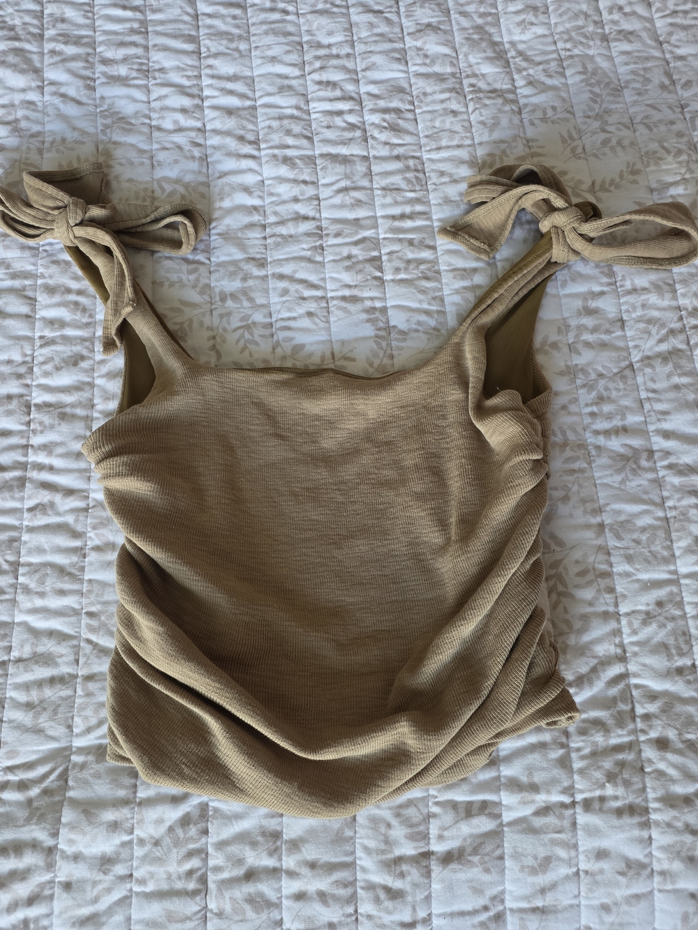 Free People Ribbed Tie-Shoulder Tank Top